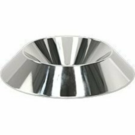 BSC PREFERRED Countersunk Washer Chrome Plated Steel for M2.5 Screw Size 2.7 mm ID 9 mm OD 97280A117